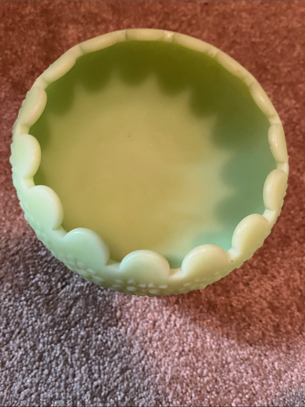Light green candy dish